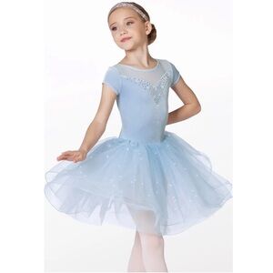 Weissman Showtime | Edelweiss Ballet Tutu Dance Costume Light Blue, LC XLC SA
